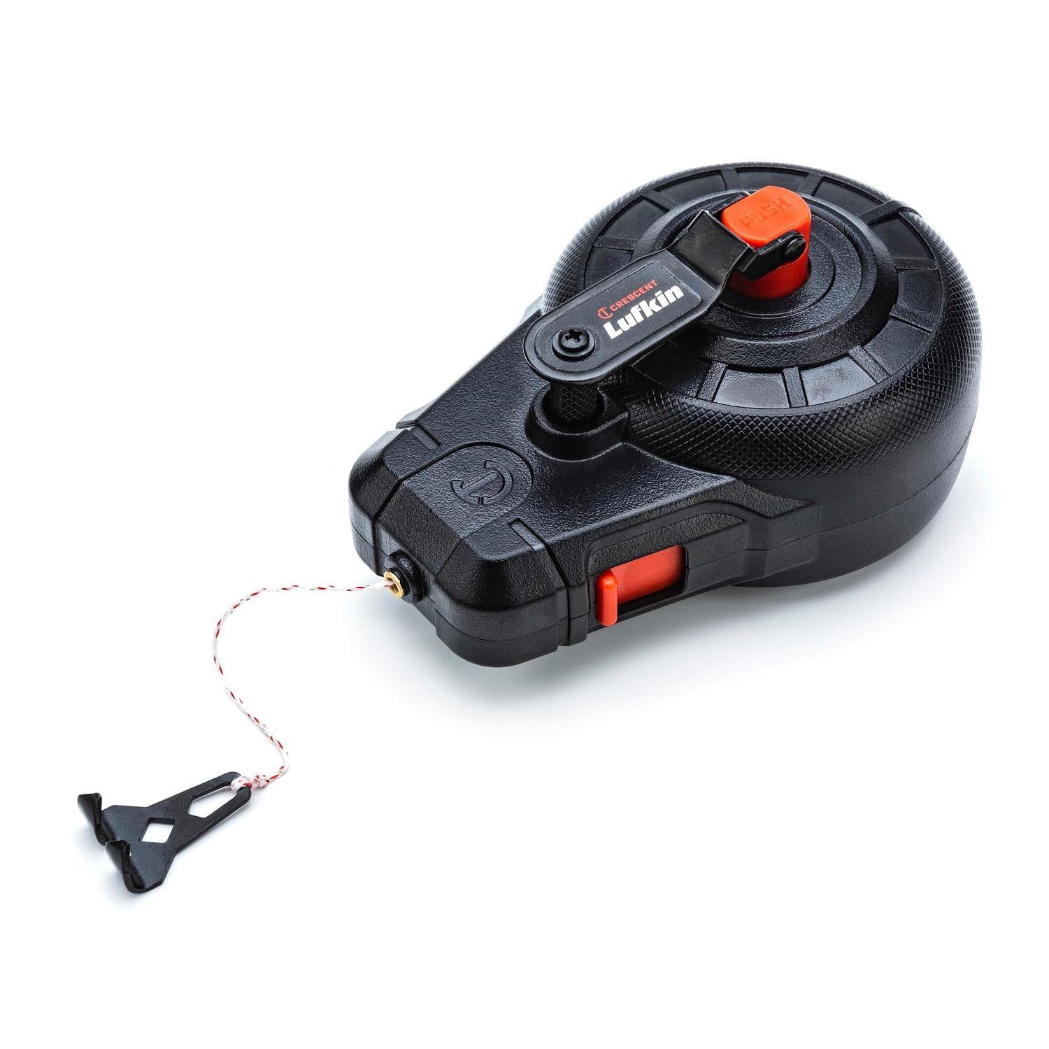 Crescent Lufkin Chalk Reel 30 Metre 3:1 30 Metre Black