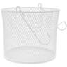 Round Mesh Peg Basket  White