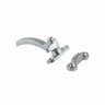 Split Rail Window Fastener Left-Hand 66mm Satin Chrome Finish