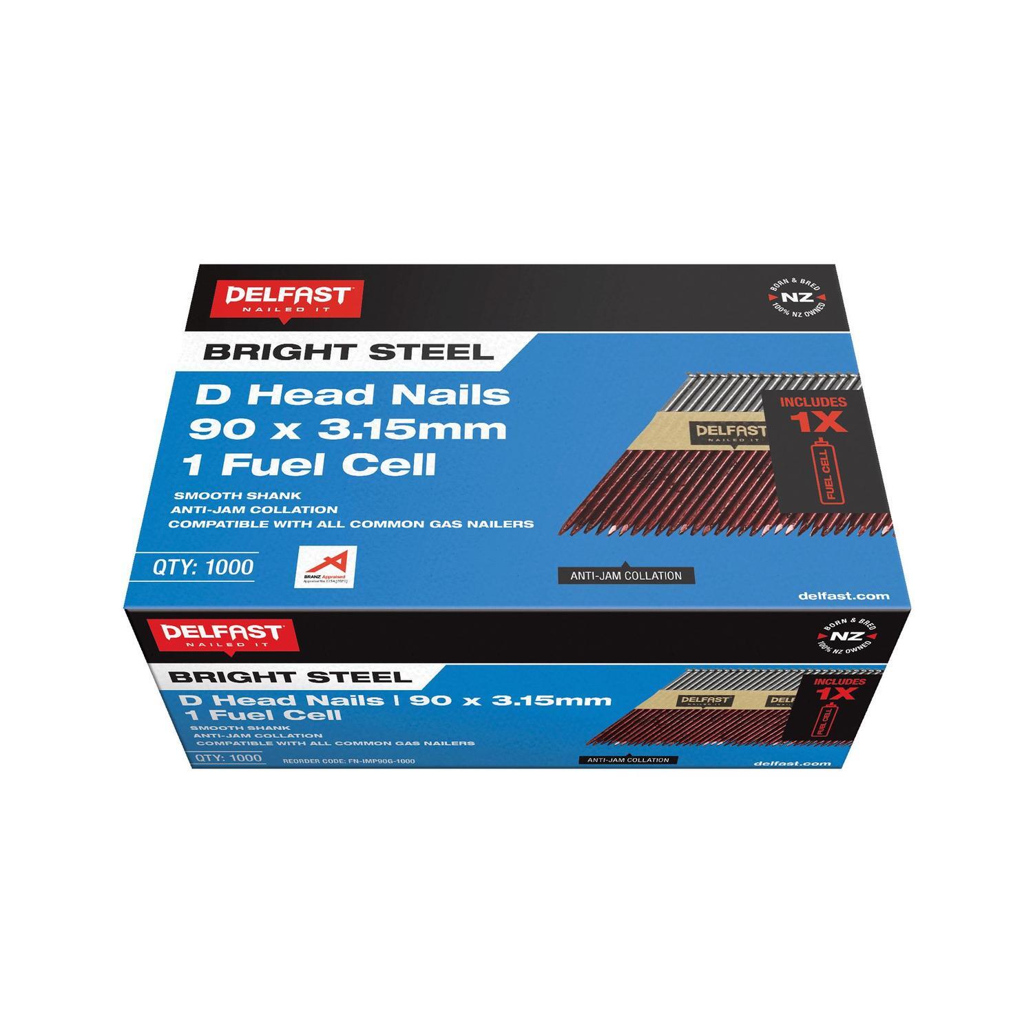 D Head Collated Nails with Fuel Cell
