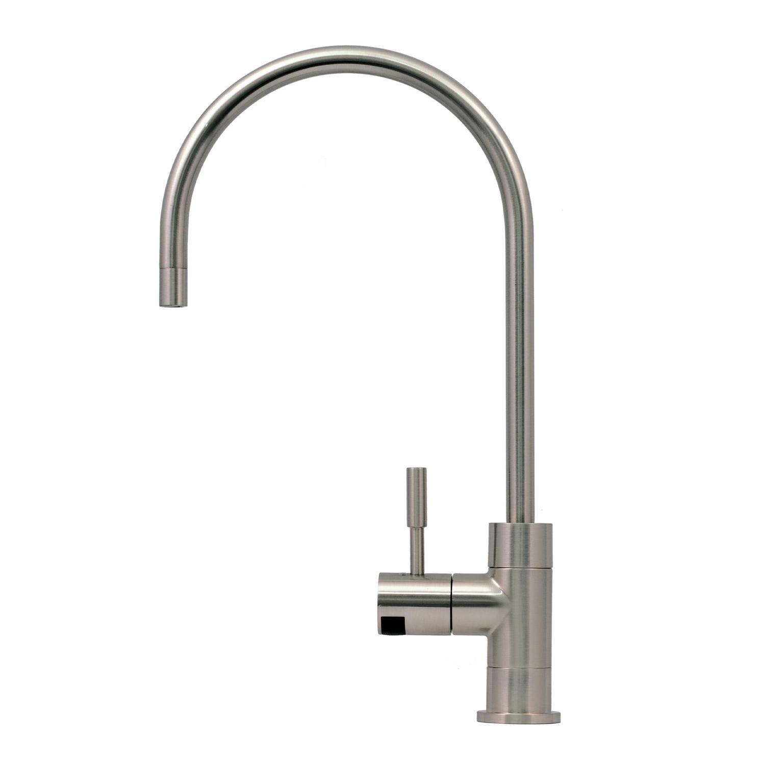 Gooseneck Water Filter Tap  Brushed Nickle