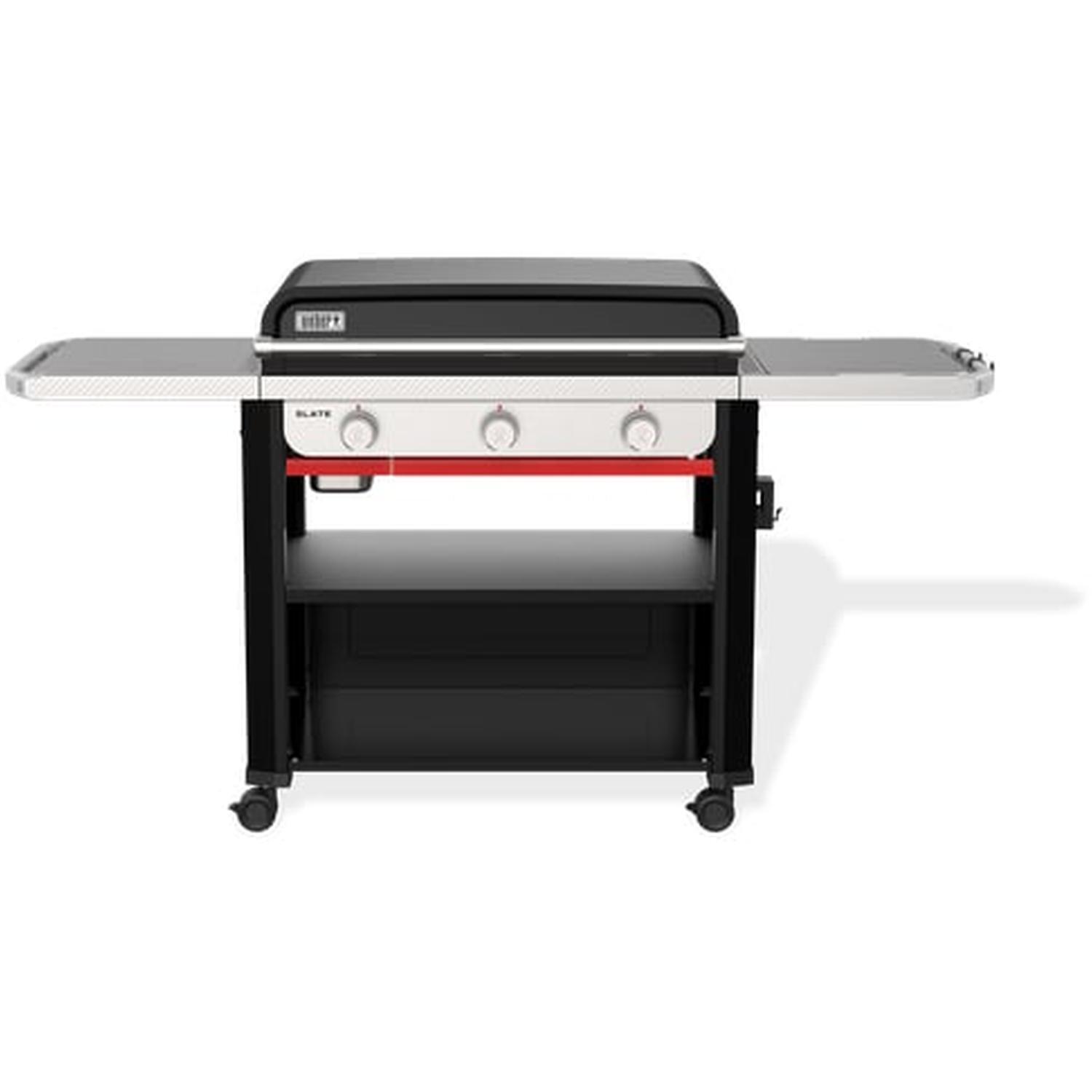 Slate 3 Burner Griddle 76cm (30 Inch)  Black