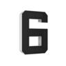 StreetGlo Solar Illuminated Number - Six