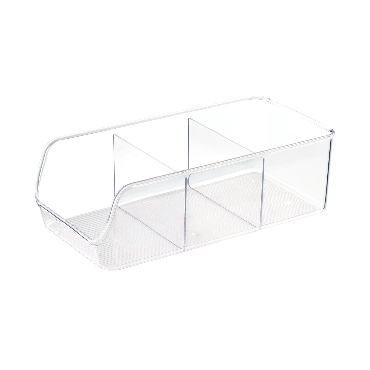 Storage Bin with Dividers 280 x 140mm Clear