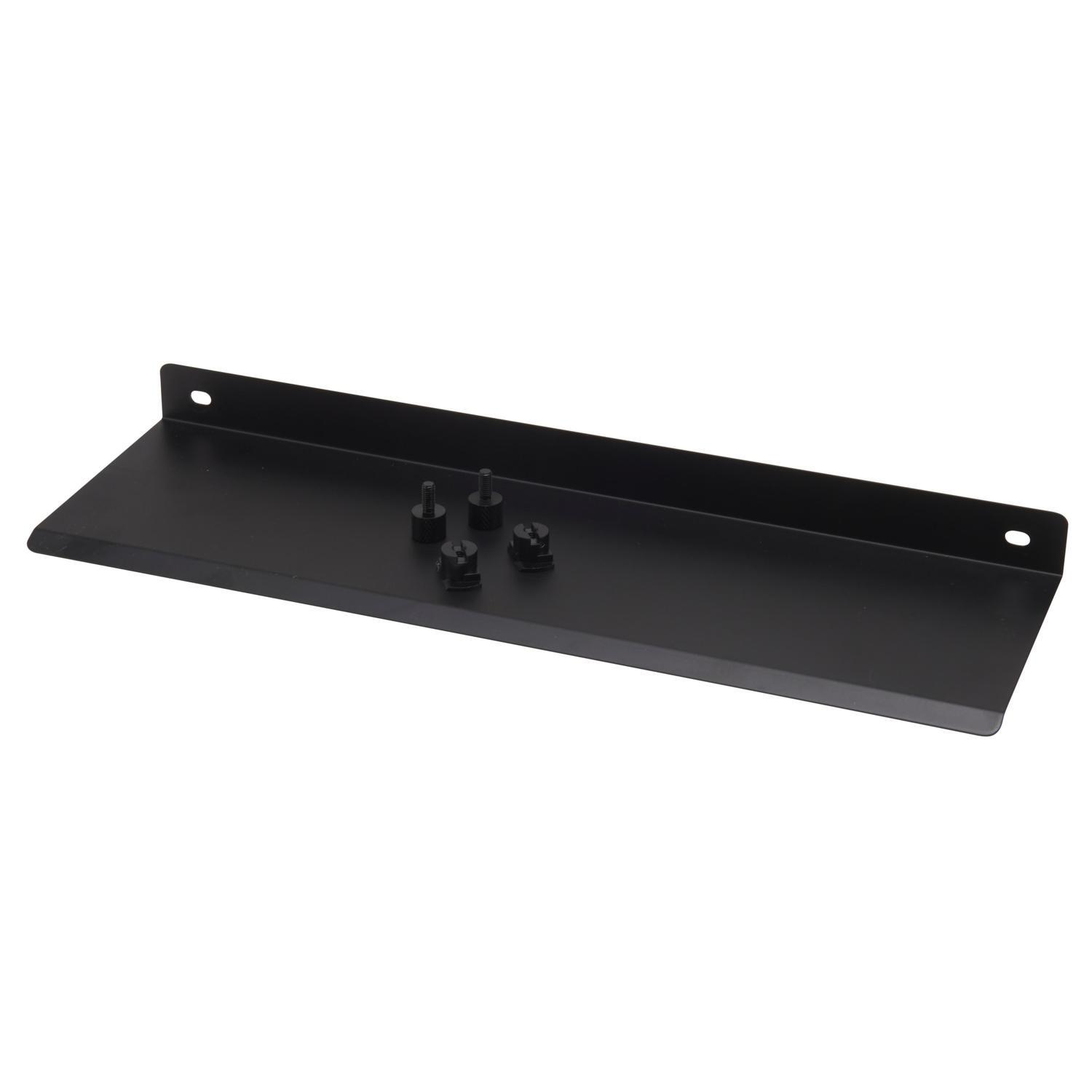Steel powder coated finish shelf black 335mm