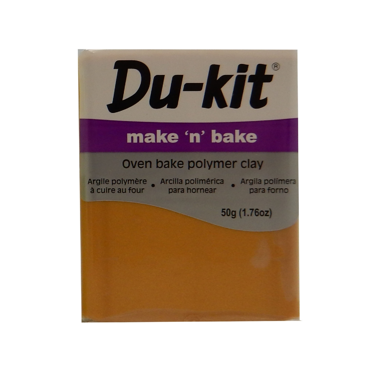 Oven Bake Polmer Clay 50 g Gold