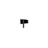 Window Handle High Profile Right-Hand Face Fix 80mm Black