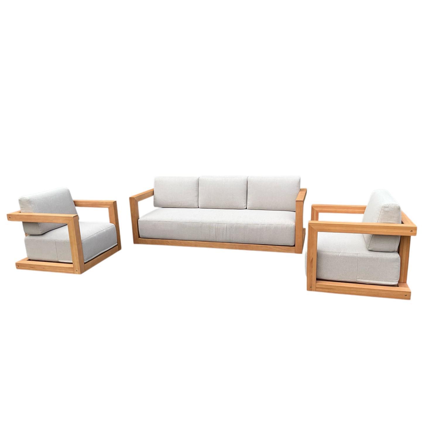 Outdoor 3 Piece Lounge Setting