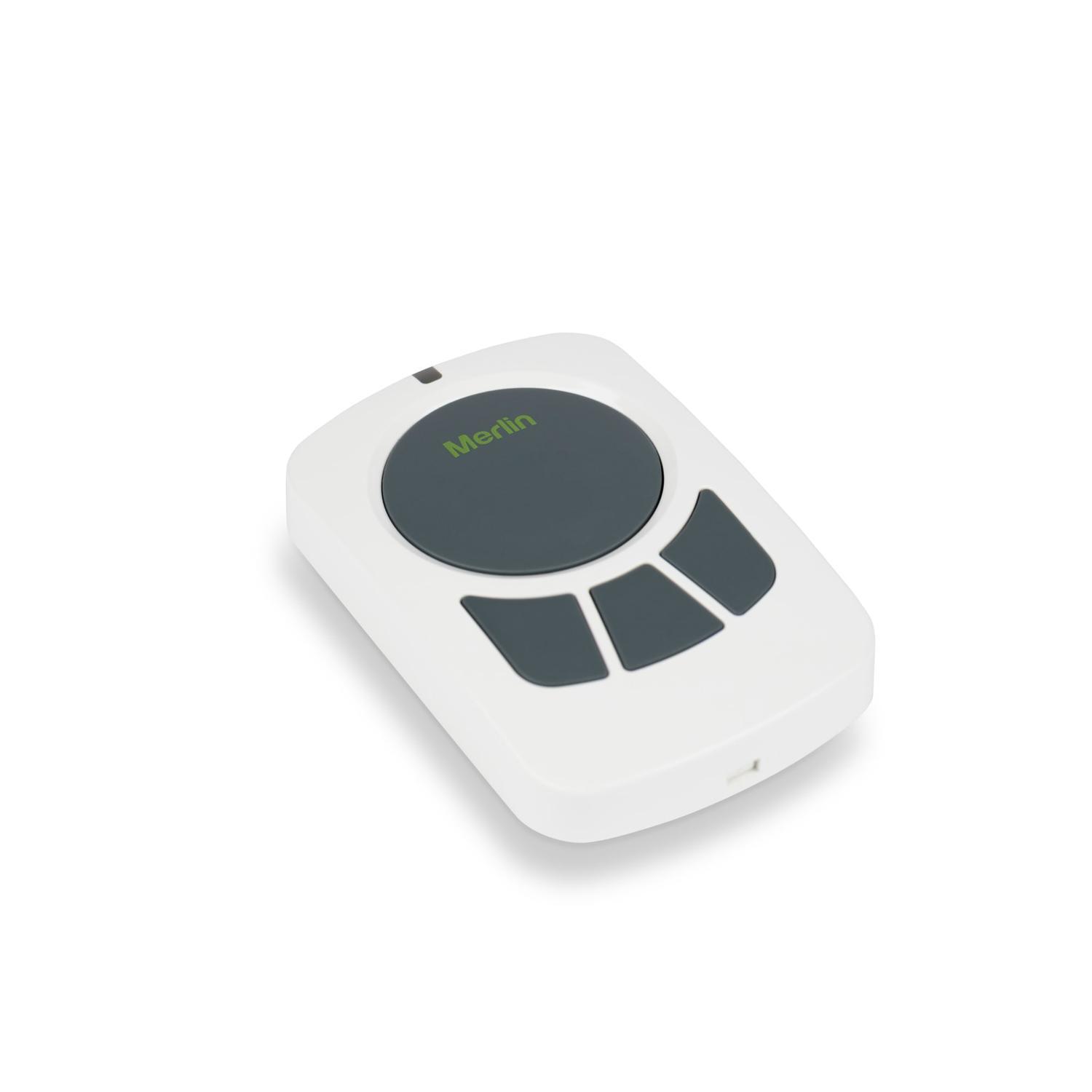 Four Button Wall Mount Remote Control Garage Door Opener  White