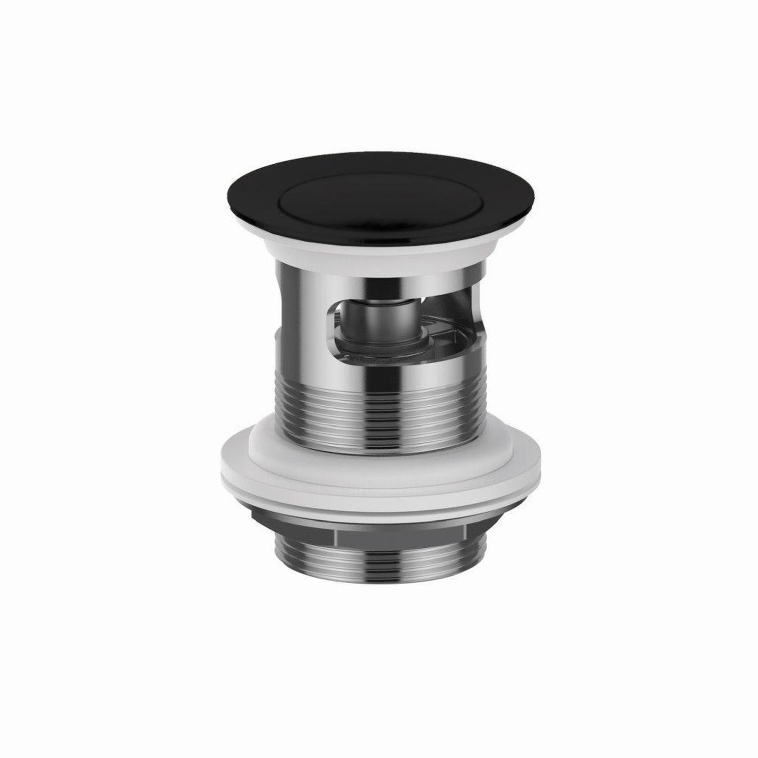Pop-Up Basin Waste with Overflow 40mm Black