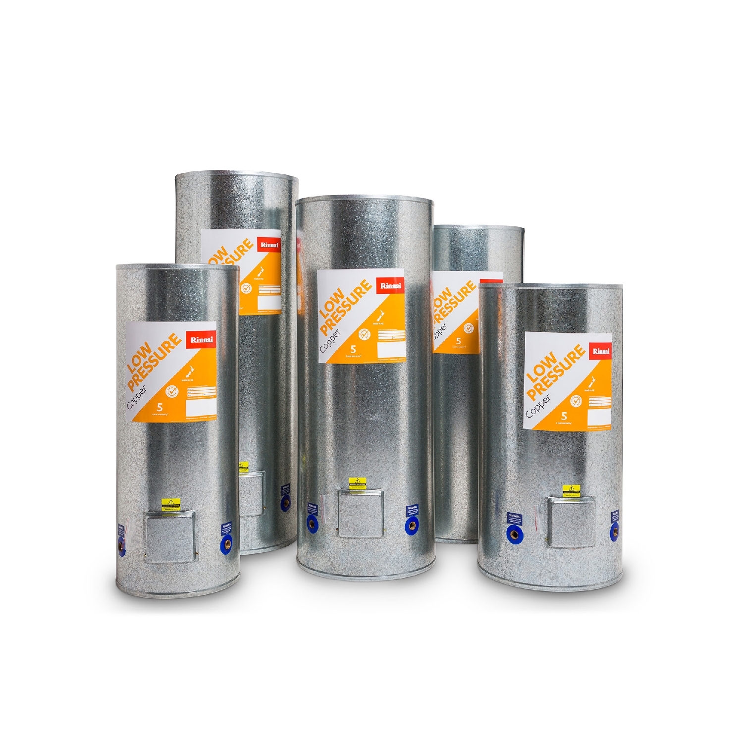 Low Pressure Copper Hot Water Cylinder with Wetback Connection