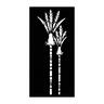 SmartScreen Nikau Decorative Screen 900 x 1800mm WPC Black