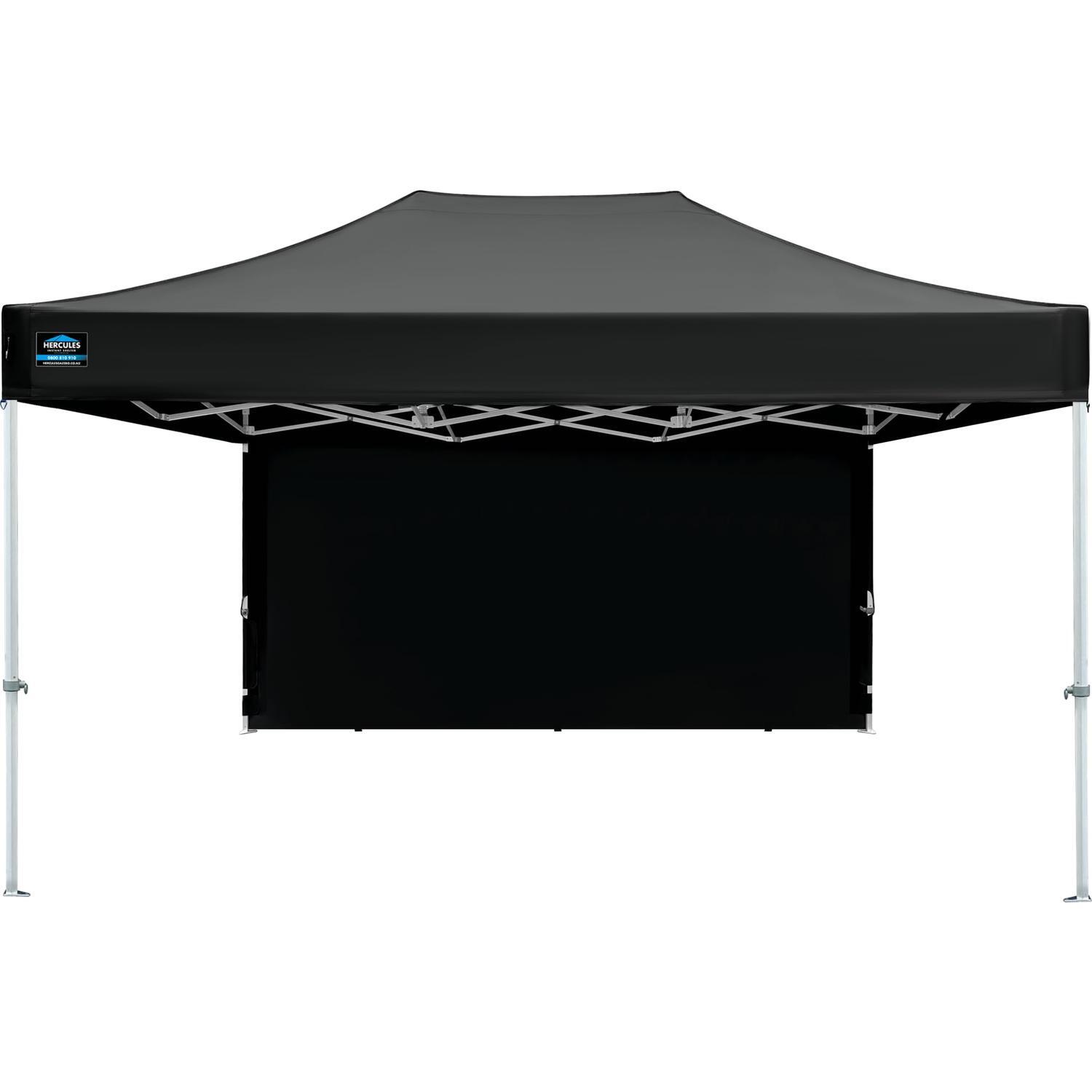 Hercules Pro Velcro Gazebo Solid Wall 4.5m Black