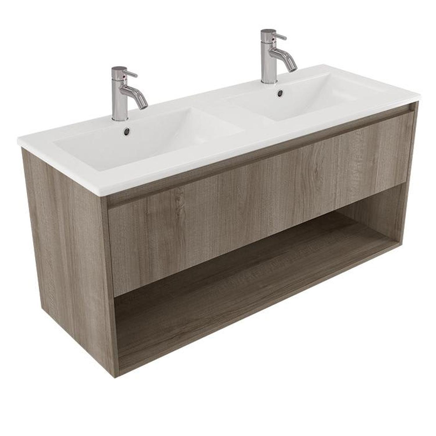 2 Bowl Wall Vanity 1200mm Coronet Beach