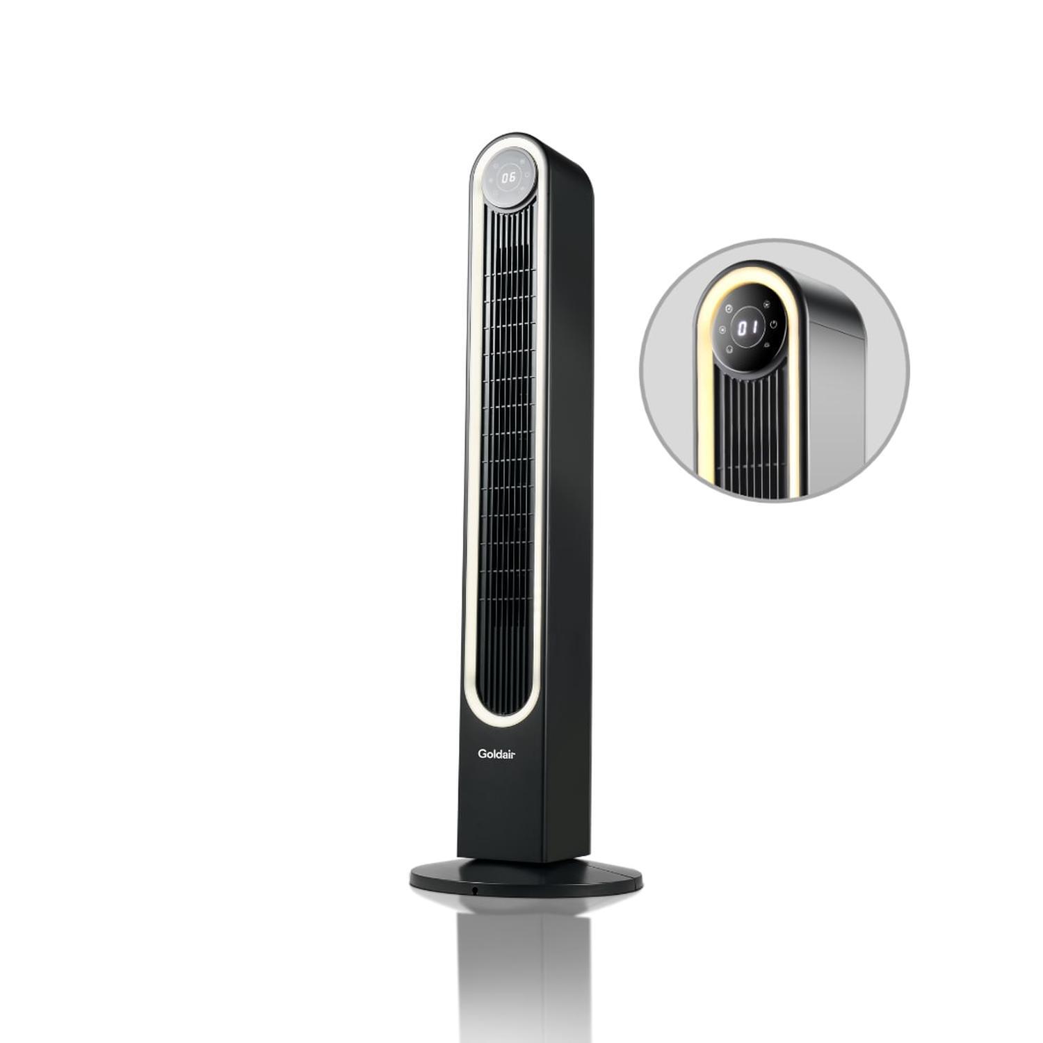 106cm Tower Fan Black.