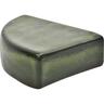 Glazed Round Pot Feet Forest Green