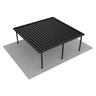 Double Carport L: 6050mm, W:6000mm, H:2100mm Black