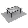 Single Carport L: 5450mm, W:3600mm, H:2100mm Black