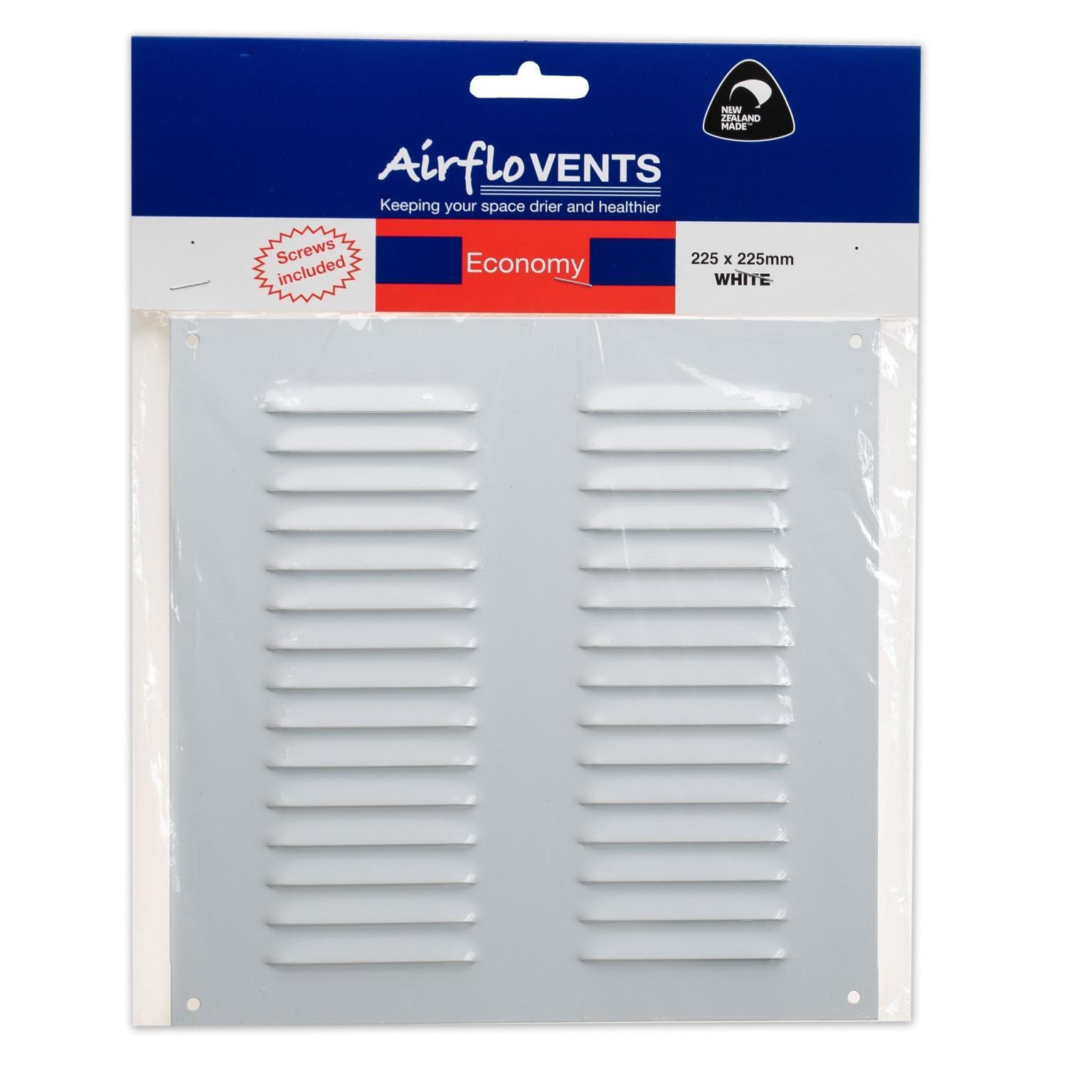 Louvre Vent 225 x 225 mm White