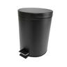 Pedal Bin 5 litre Round Black