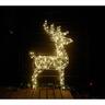 Standing Reindeer Light H: 102cm, L: 60cm, D: 18cm / Solar Warm White