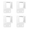 Aluminium Balustrade Bottom Rail Panel Bracket, Pack of 4