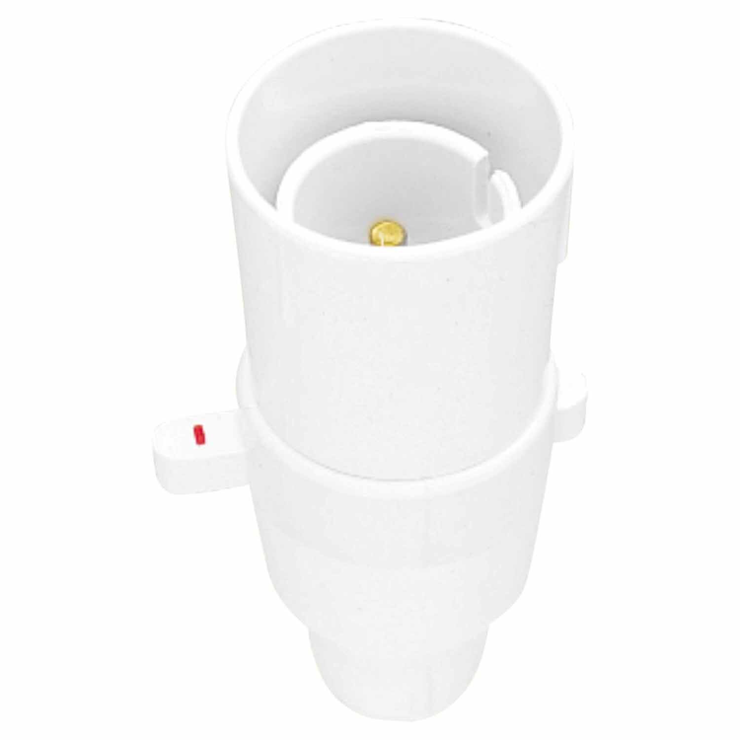 Switched Lampholder, 3A, 1/2 Inch Brass Thread