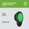 Two Button Keyring Garage Remote  Green