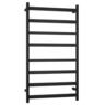 8 Bar Heated Towel Rail Black