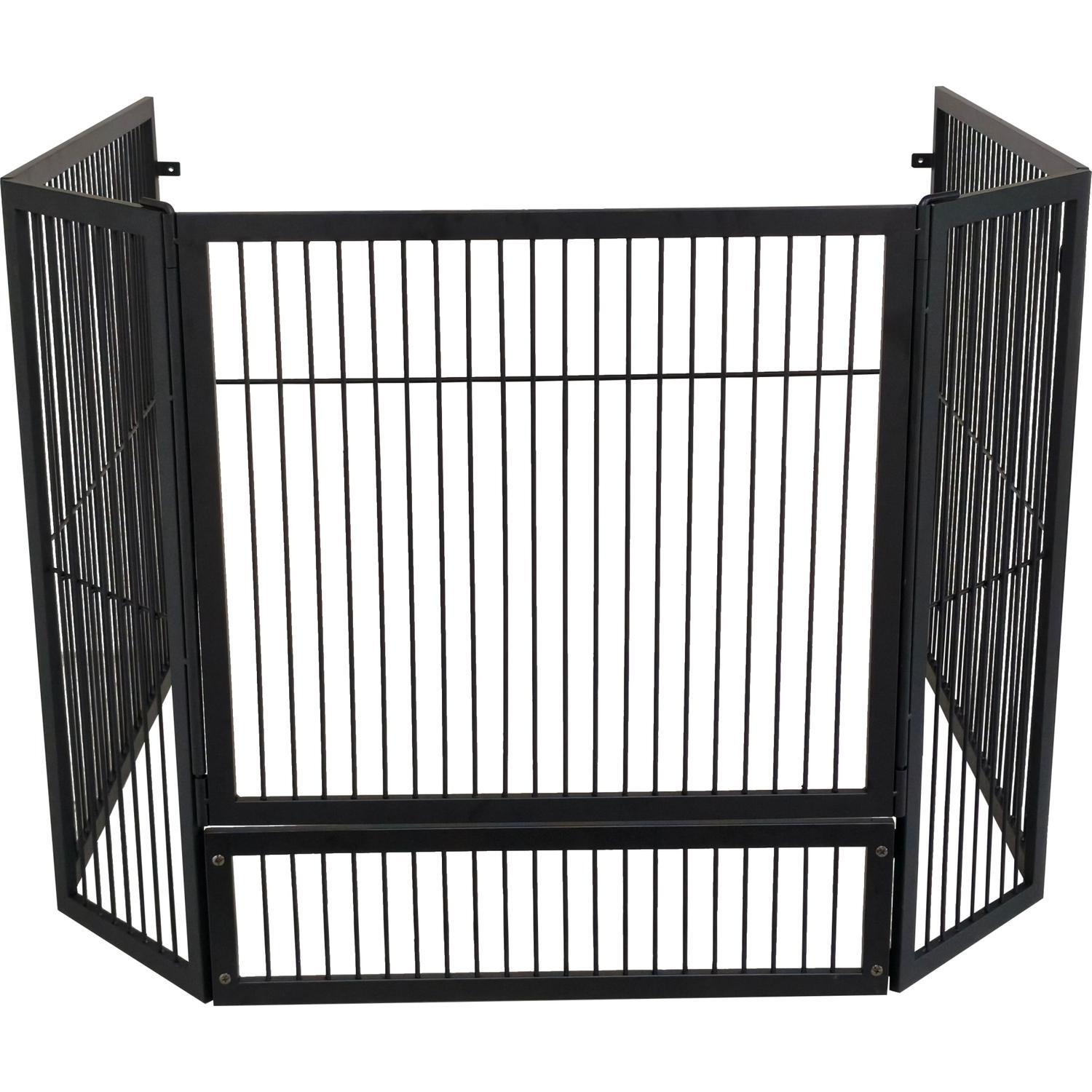 Fire Screen 80 x 105 x 108cm Black