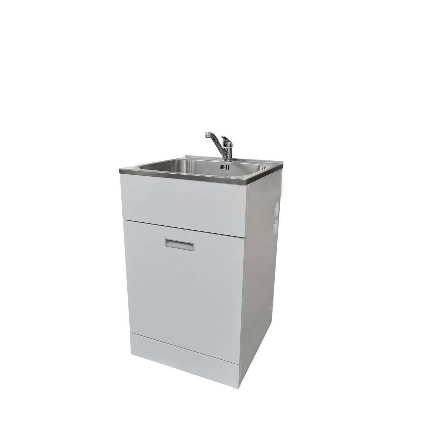 1 Drawer Laundry Tub 560mm White