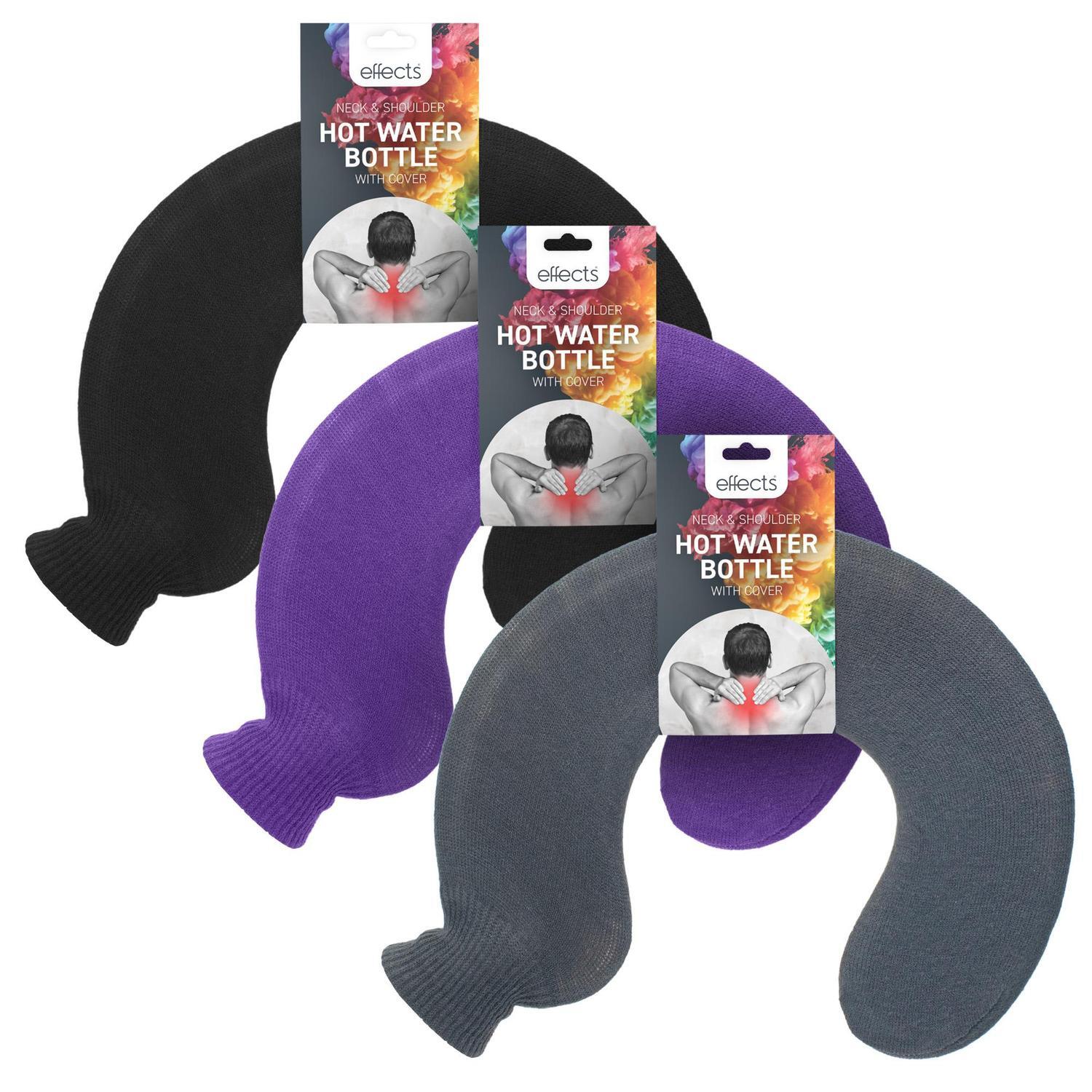 U-Shaped Hot Water Bottle with Cover Assorted Colours