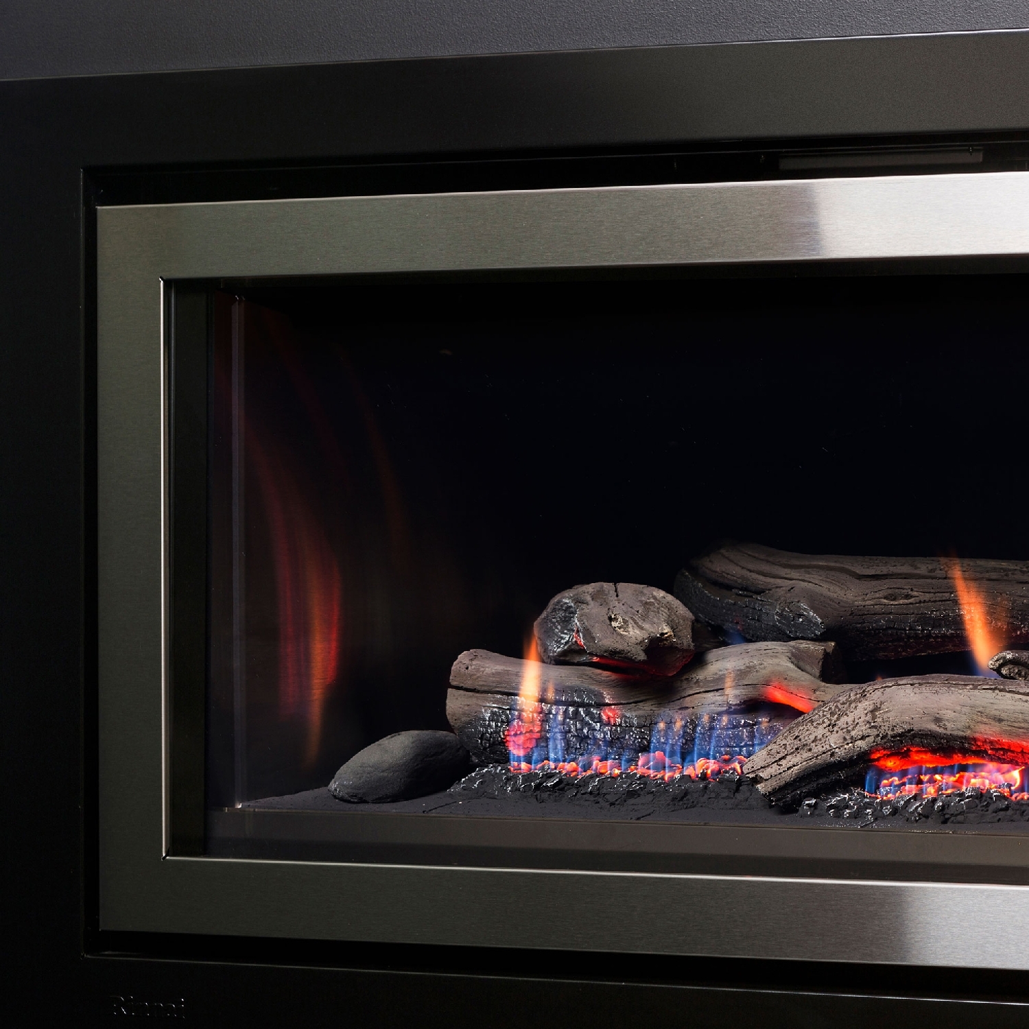 Brushed Reflective Side Panel Kit for Symmetry Gas Fire