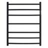 7 Bar Heated Towel Rail Black