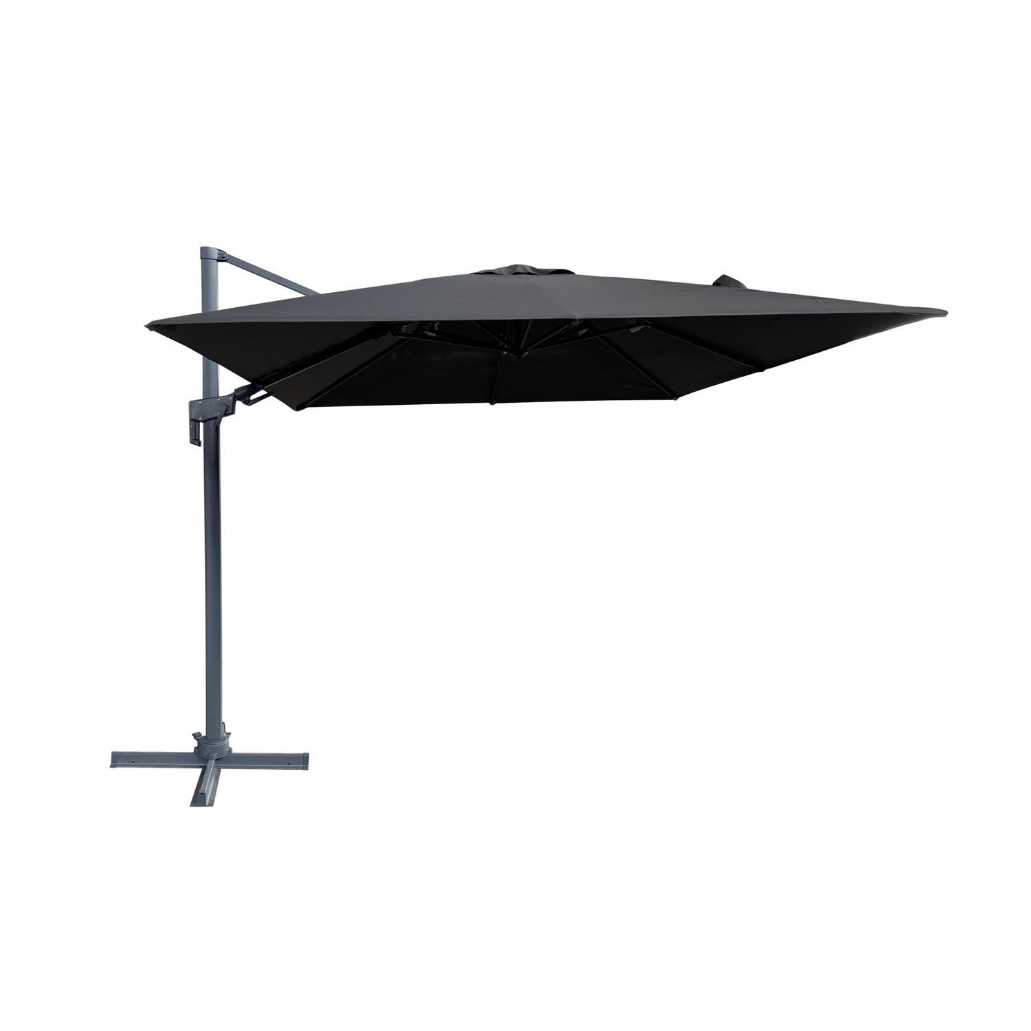 Cantilever Umbrella 3m Square Charcoal