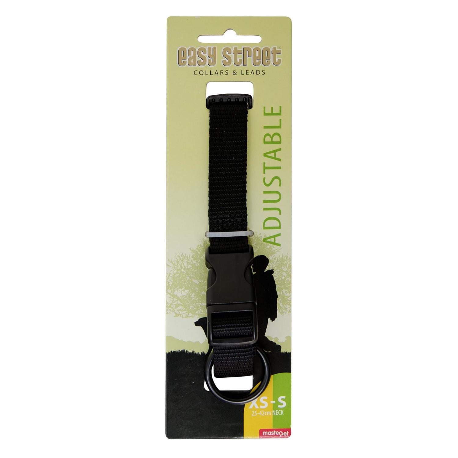 Easy Street Dog Collar Black XS-S