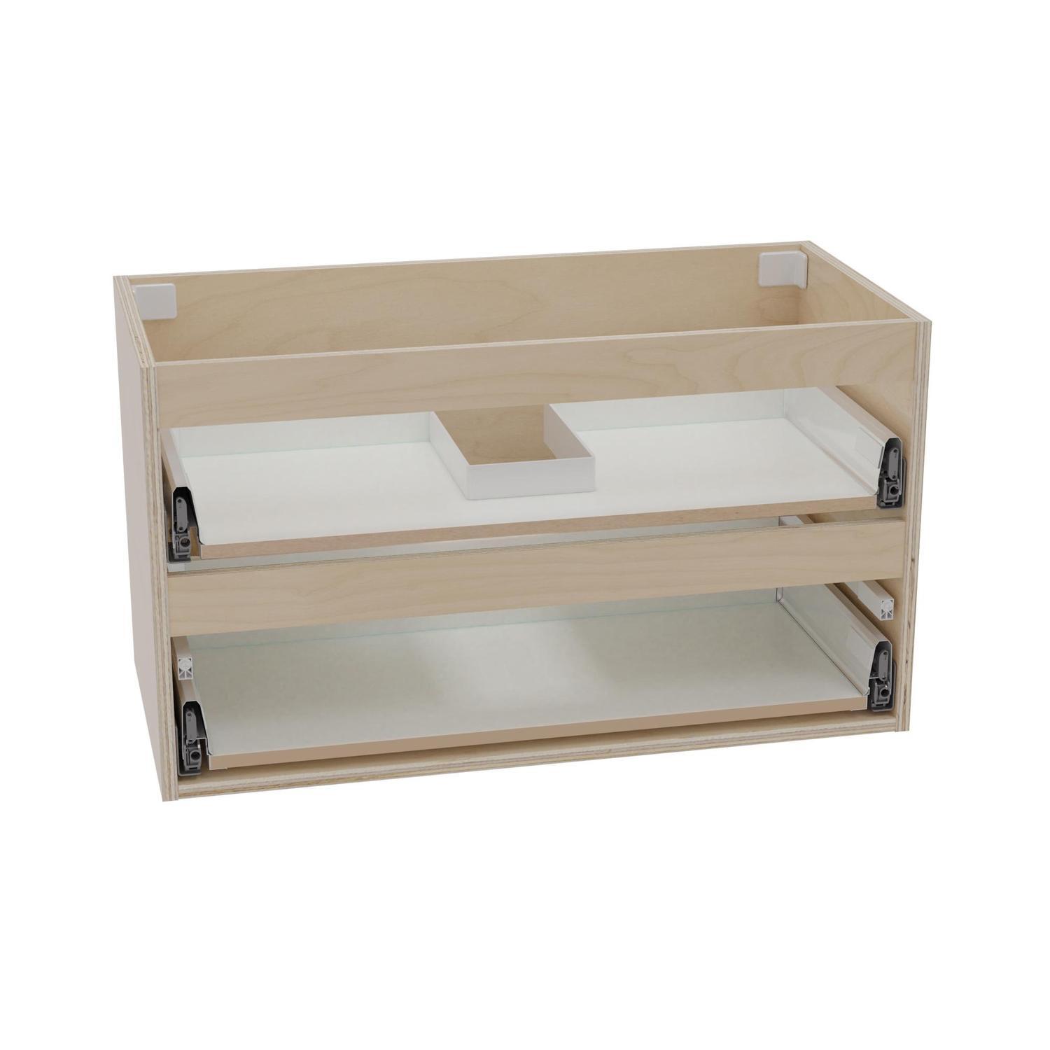 Wall Hung 2 Drawer Cabinet