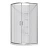 Urban Curved Corner Mould Acrylic Shower Offset Waste 1000 x 1000 x 2015mm Chrome