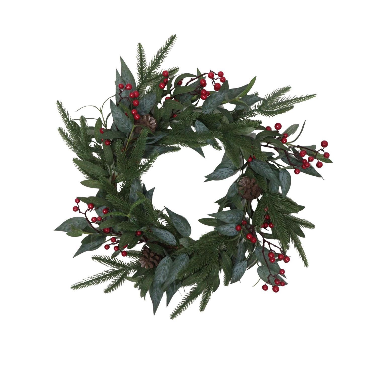 Christmas Wreath 45cm Red Berries