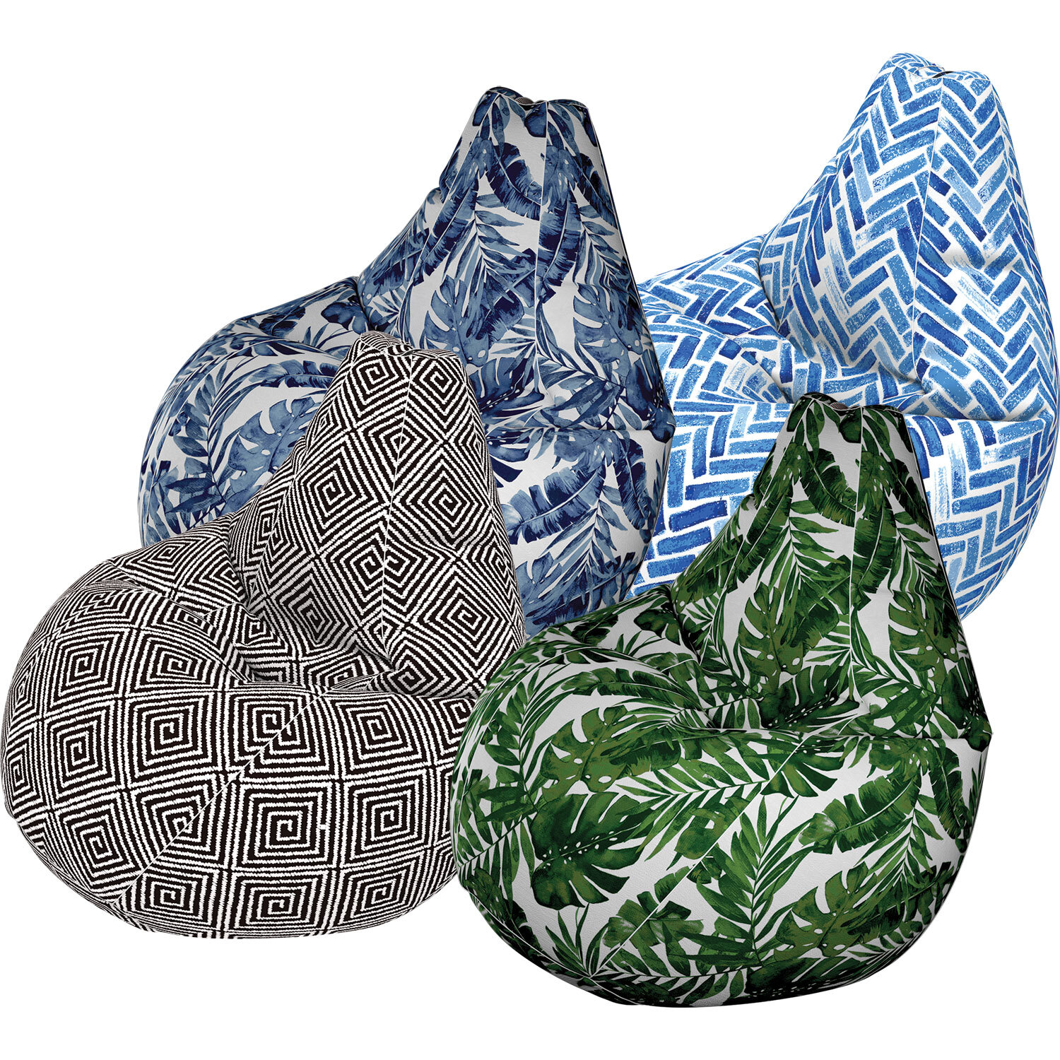 Tropical Outdoor Bean Bag Cover