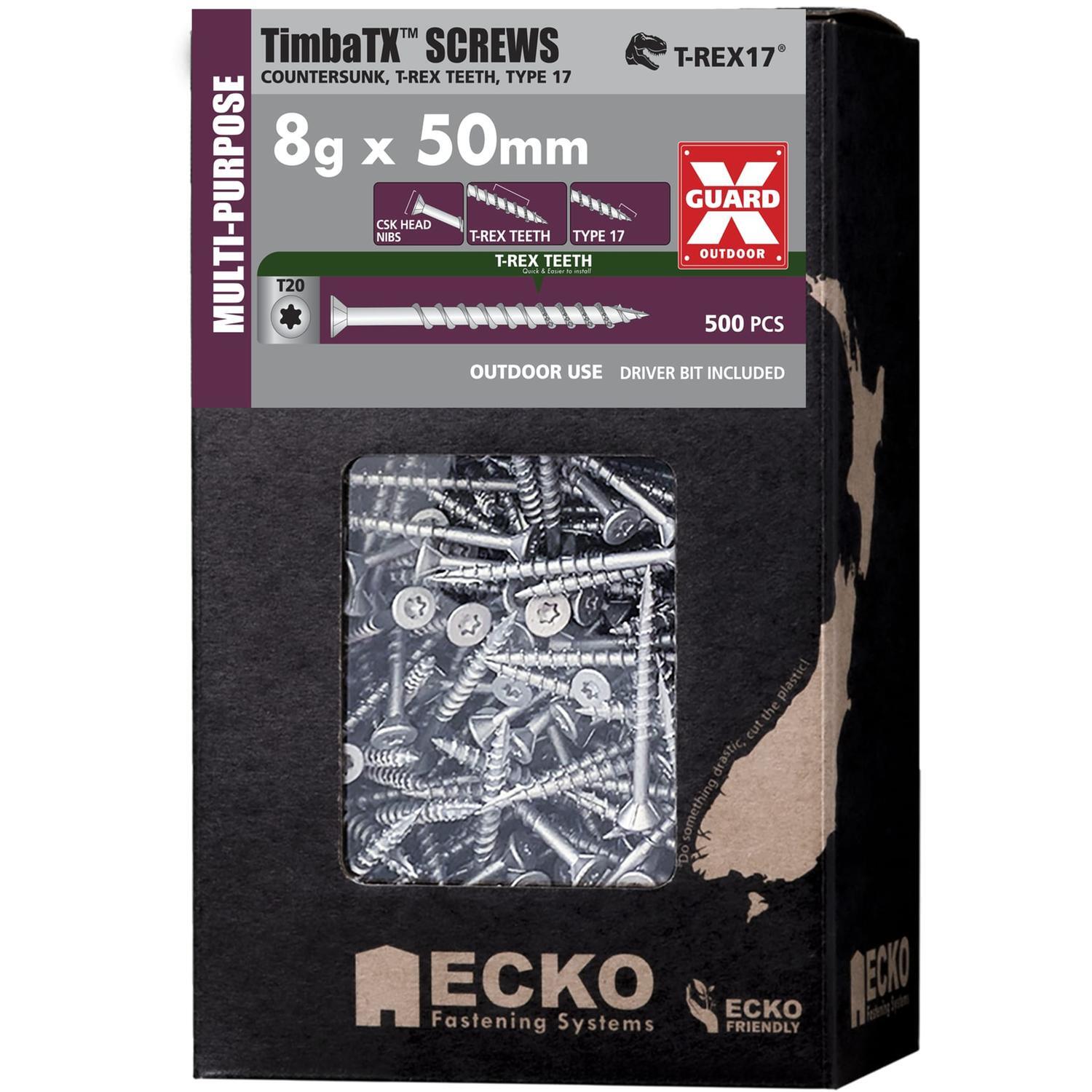 TimbaTX™ Multi-Purpose Screws OutDoor XGuard