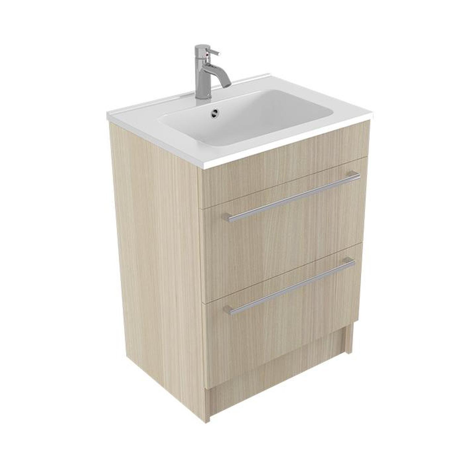 Floor Vanity 600mm Seasoned Oak