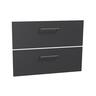 Floor Standing Vanity Cabinet Drawer Front Set 900mm Matte Black