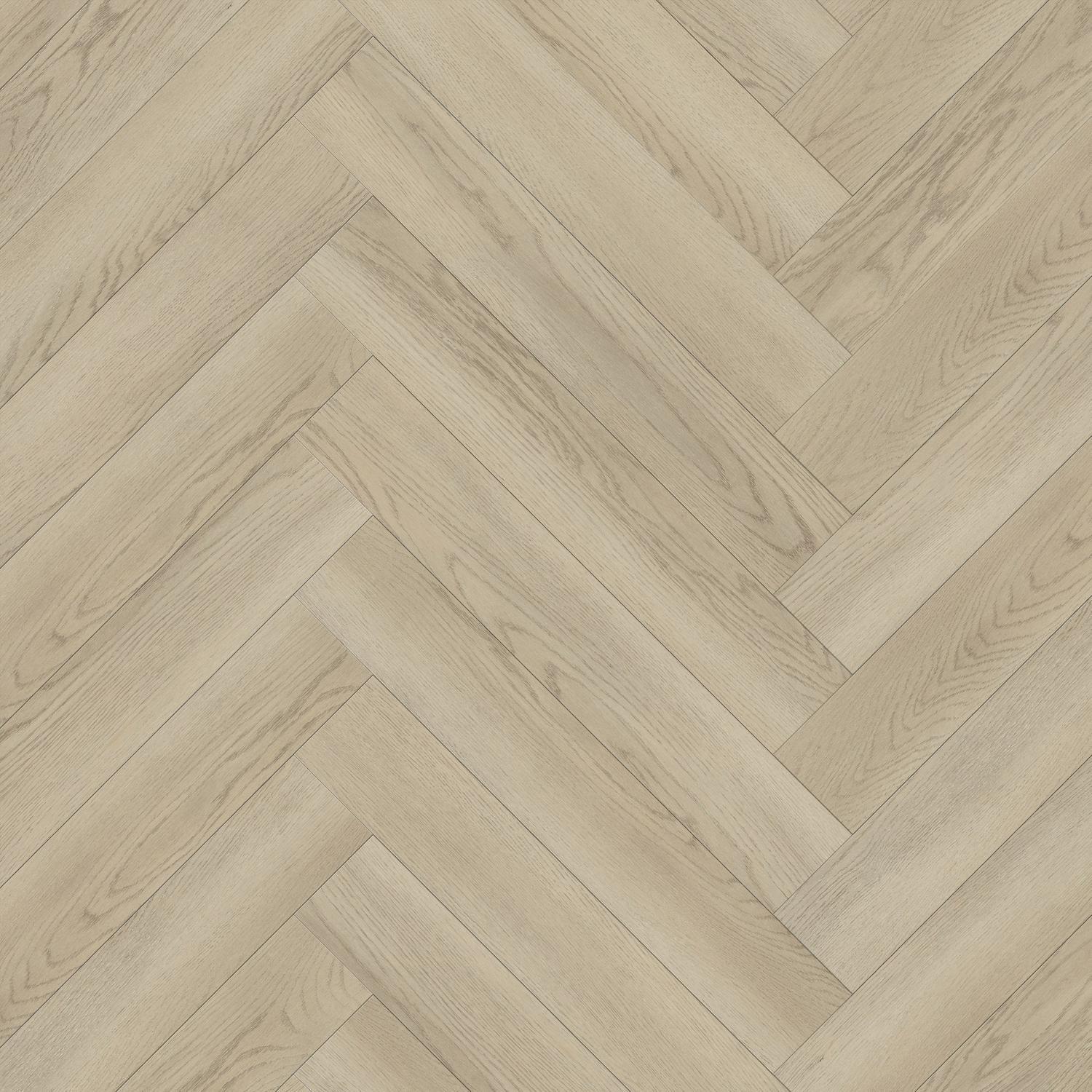 Herringbone Hybrid Flooring 2.07m2 Oak Slacked Oyster