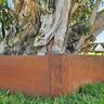 Corten Steel Landscape Edging Corner Peg 300mm Rust