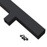Aluminium Batten Fence Gate Converter 2 piece  H: 1200mm, W: 80mm, D: 80mm Black