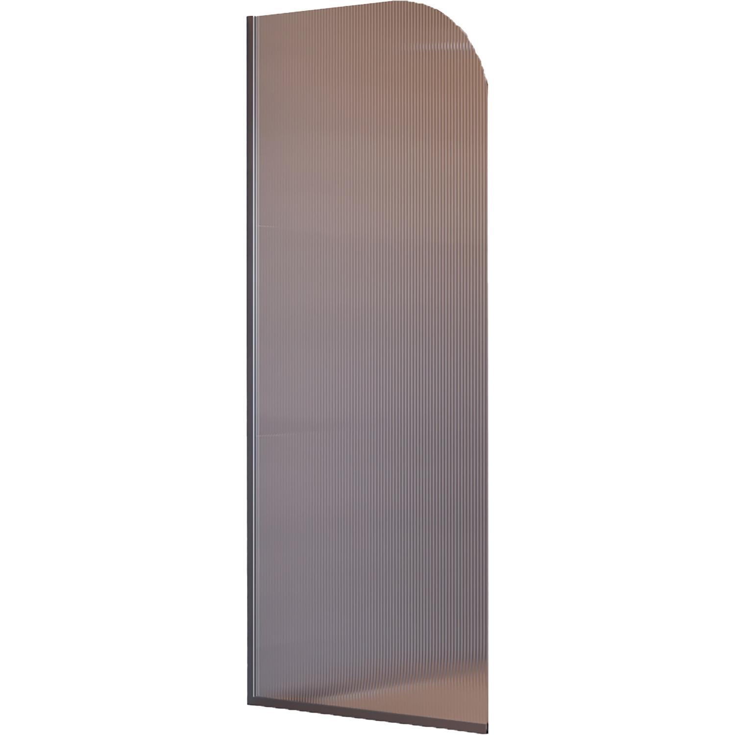 Curved Reeded Glass Shower Panel