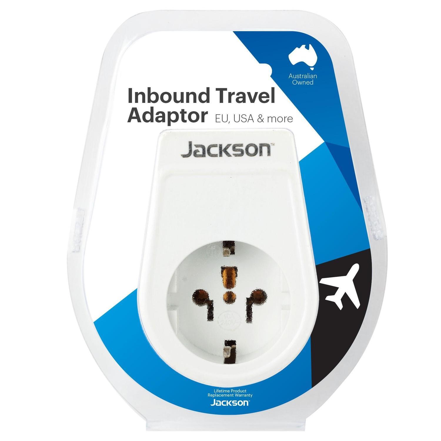 Jackson Europe, USA & More Inbound Travel Adaptor