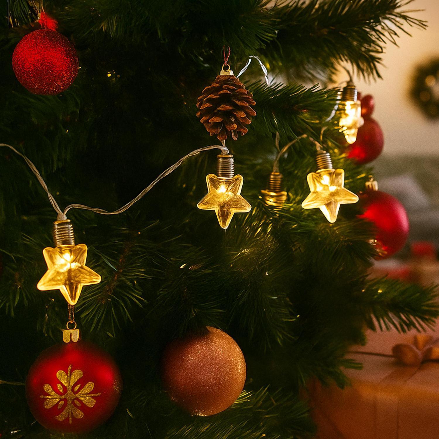 Acrylic String Lights Assorted Battery Operated Warm White