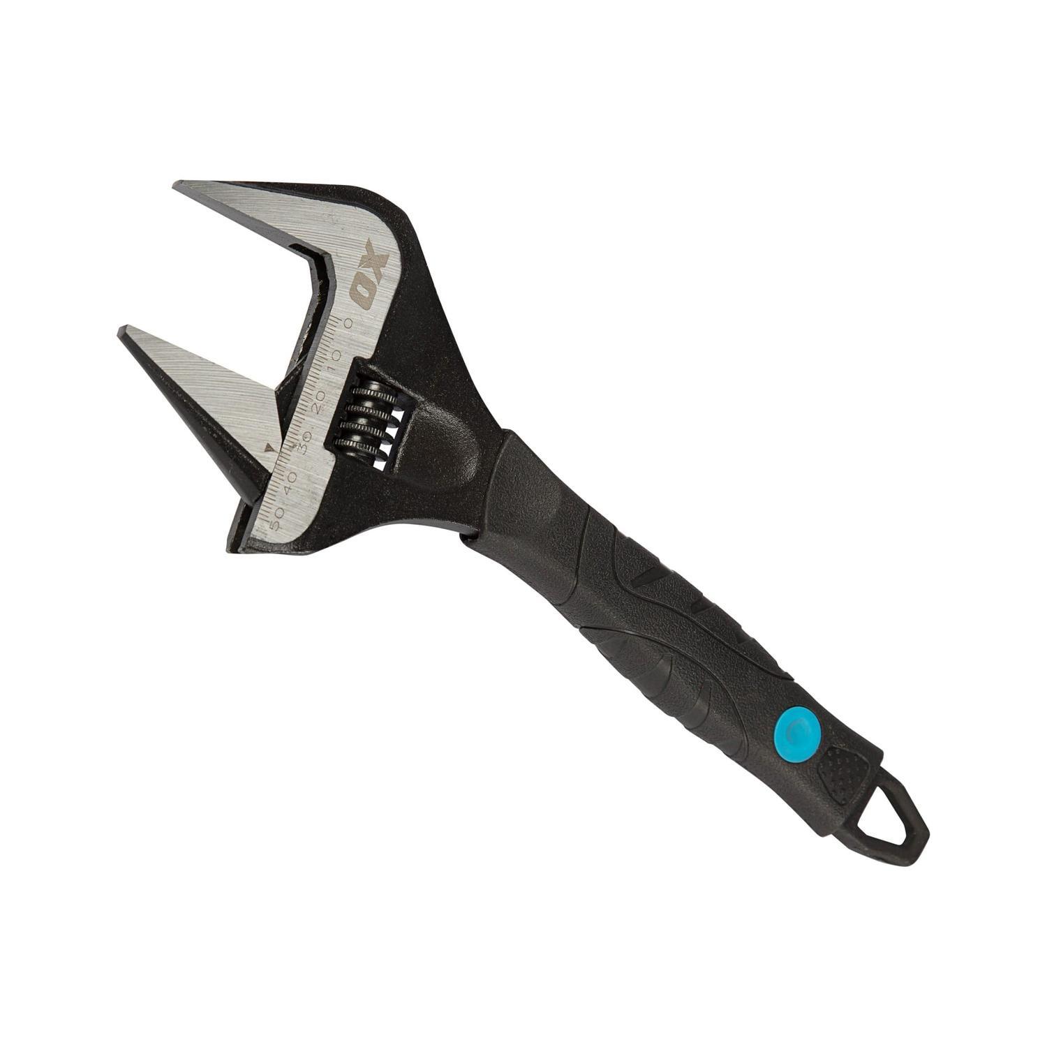 Ultra Wide Jaw Adjustable Wrench 254mm Black